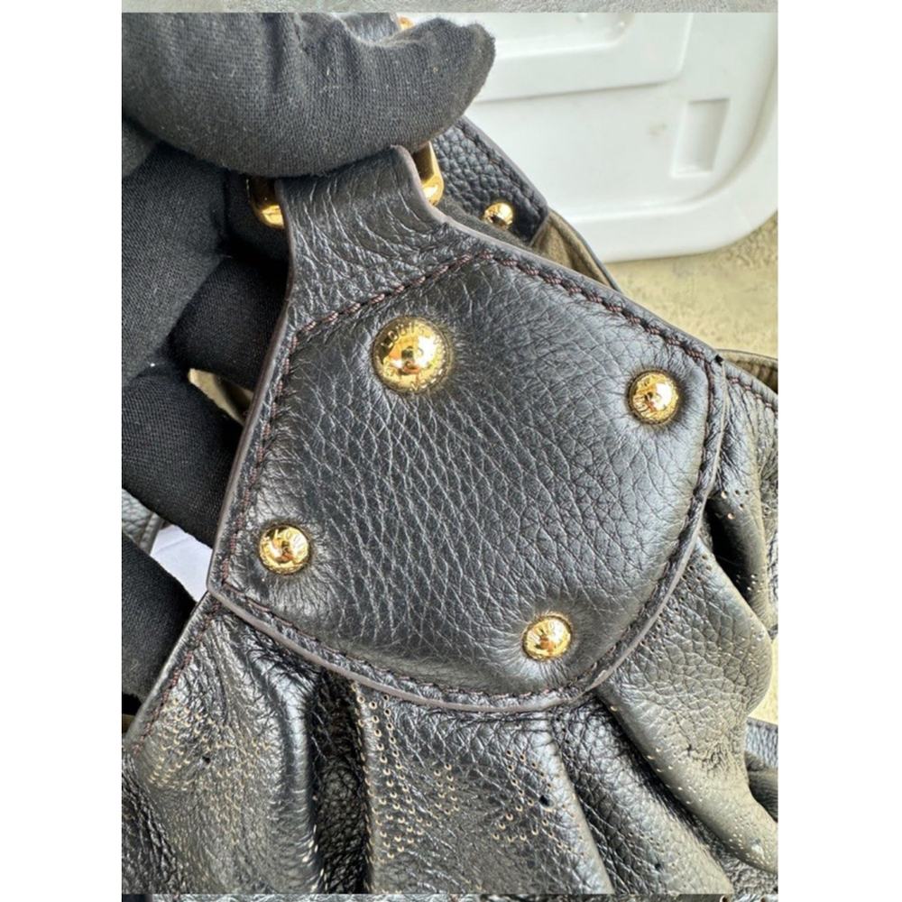 Louis Vuitton Mahina XL Black Monogram Hobo Bag in Leather – Made in Italy - Picture 4 of 11